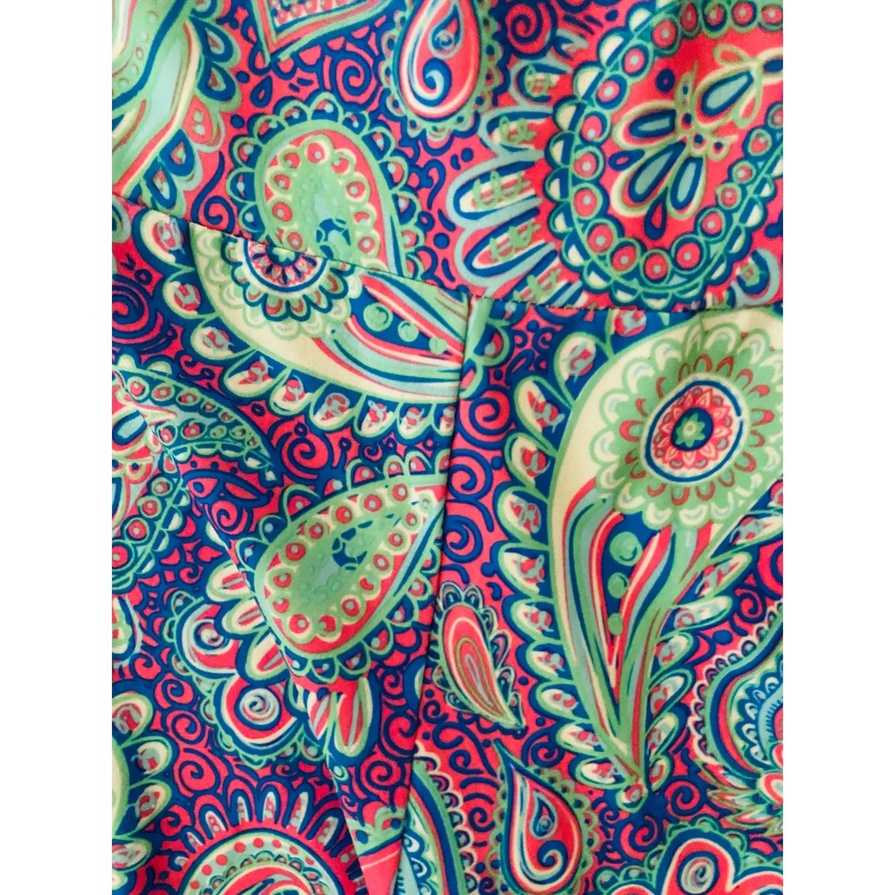 Simply Southern Paisley Wide Leg Palazzo Pants Pink Blue Boho Festival L/XL - Picture 5 of 8